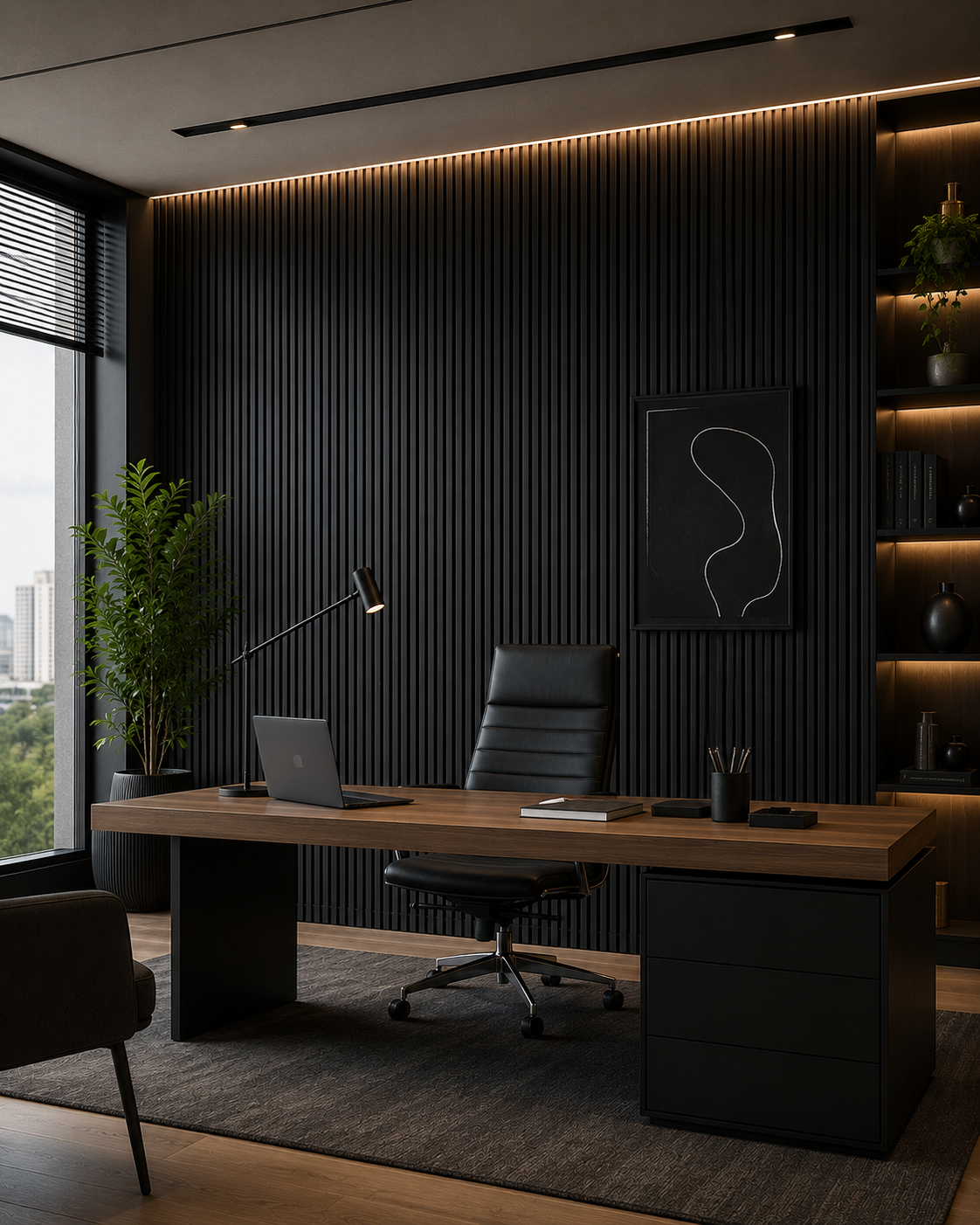 Charcoal Wall Panel