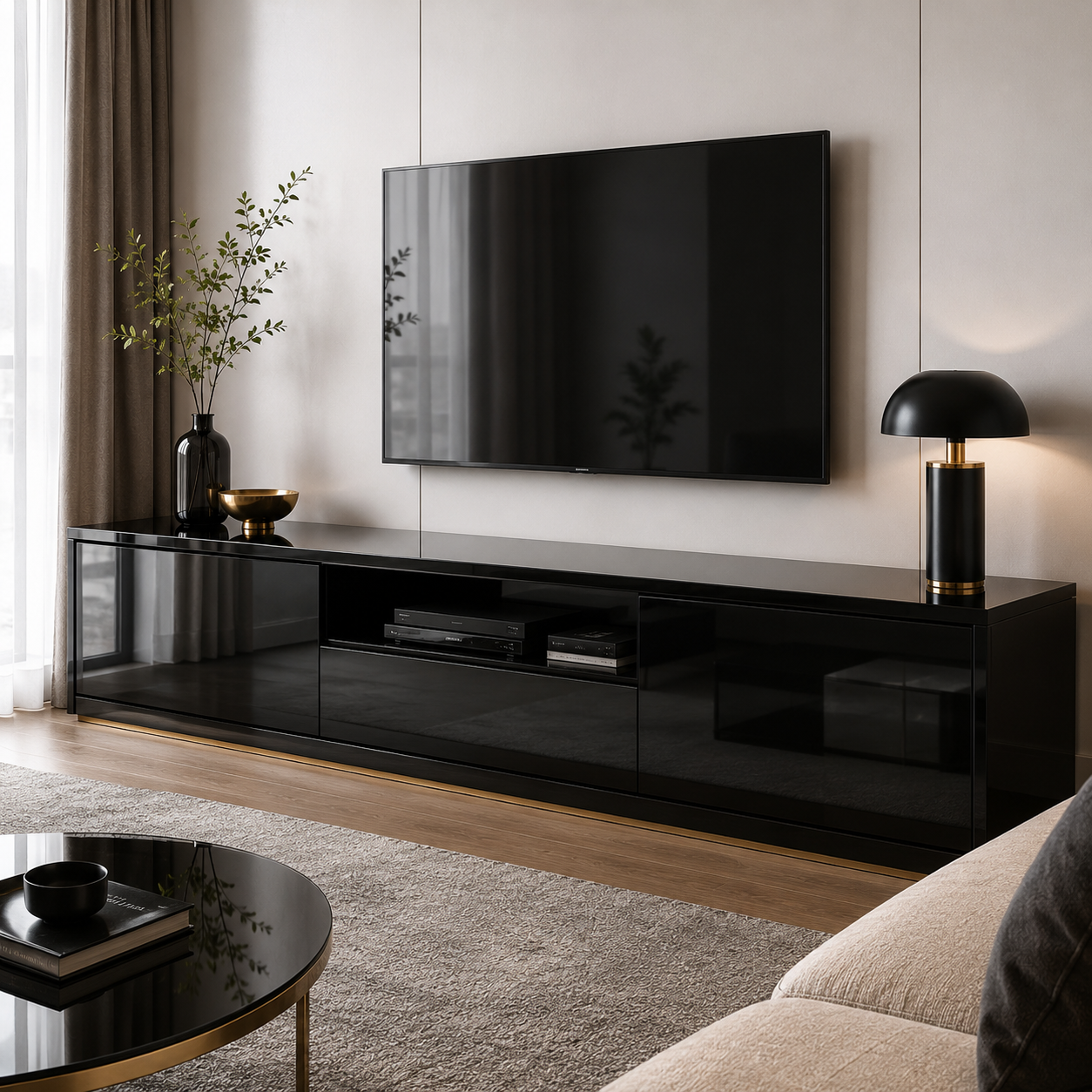High Gloss Black PVC